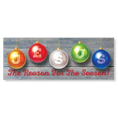 Jesus Reason Ornaments 