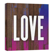 Colorful Wood Love 