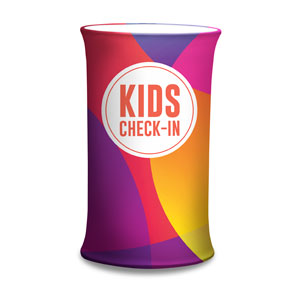 Curved Colors Kids Check-In Counter Sleeves Small Oval