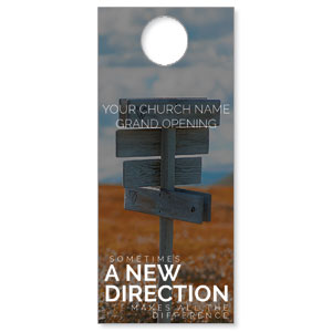 A New Direction DoorHangers