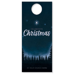 Christmas Forest Silhouette DoorHangers