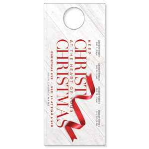 Red Ribbon DoorHangers