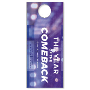 Comeback Blue DoorHangers