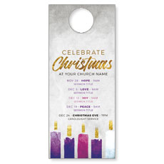 Christmas Advent Candles 