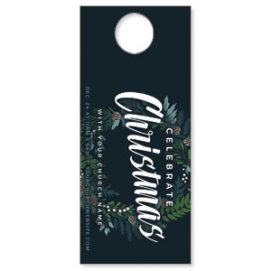 Christmas Floral Wreath DoorHangers