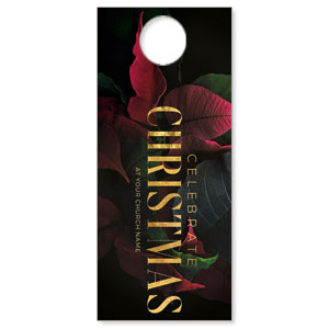 Christmas Poinsettia DoorHangers