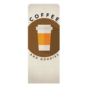 Burlap Coffee 2'7" x 6'7" Sleeve Banners