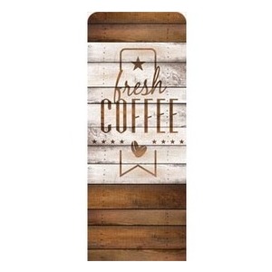 Barn Wood Coffee 2'7" x 6'7" Sleeve Banners