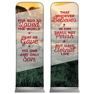 Whoever Believes Pair 2' x 6' Sleeve Banner