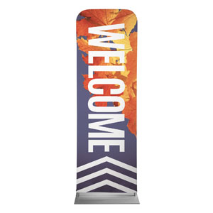 Chevron Welcome Fall 2' x 6' Sleeve Banner