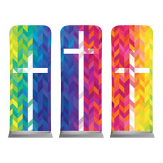 Bright Chevron Crosses 