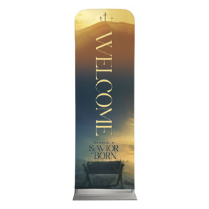 Behold A Savior Is Born 2' x 6' Sleeve Banner