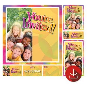 Kids Pyramid Church Graphic Bundles