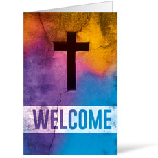 Welcome Cross Concrete Color Wash 