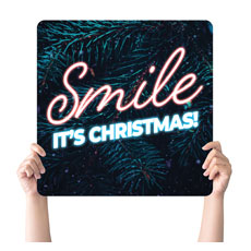 CMU Neon Christmas Smile 