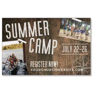 Summer Camp Wood Grain 4/4 ImpactCards