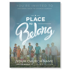 Back to Church Sunday: A Place to Belong 