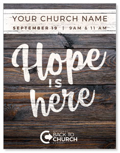 BTCS Hope Is Here Wood ImpactMailers