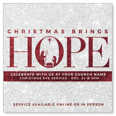 Christmas Brings Hope Sparkle 