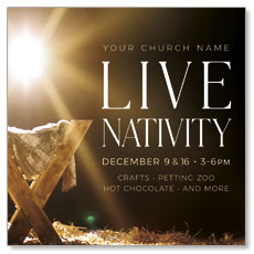 Live Nativity Manger 