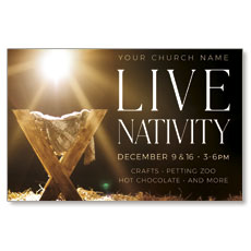 Live Nativity Manger 