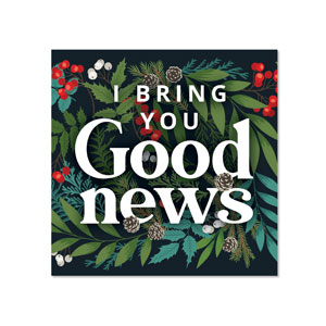 Bring Good News 23" x 23" Rigid Wall Art