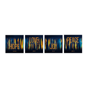 Advent Lights Set 23" x 23" Rigid Wall Art