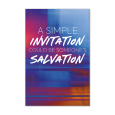 Colorful Blur Simple Invitation 