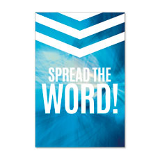 Chevron Blue Spread the Word 