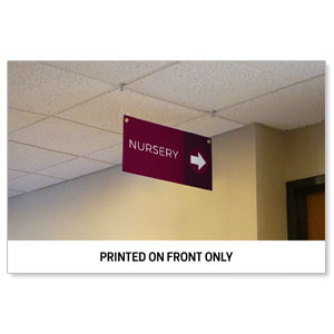 23" x 11.5" Rigid Sign Single Sided: Upload Your Design 23" x 11.5" Rigid Sign