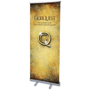 GodQuest 2'7" x 6'7"  Vinyl Banner