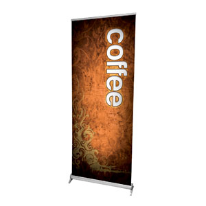 Adornment Coffee 2'7" x 6'7"  Vinyl Banner