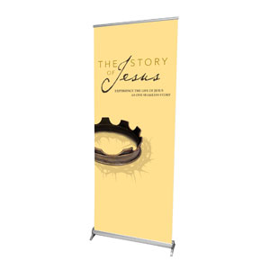 The Story of Jesus 2'7" x 6'7"  Vinyl Banner