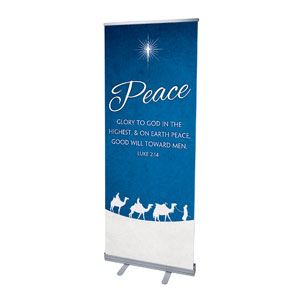 Advent Peace 2'7" x 6'7"  Vinyl Banner