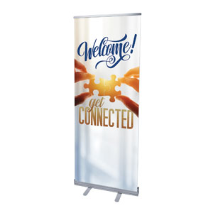 Connected 2'7" x 6'7"  Vinyl Banner