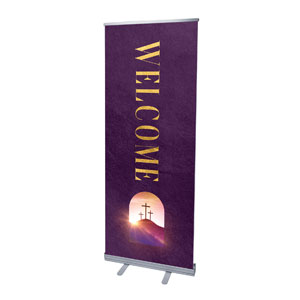 Easter Sunrise Window 2'7" x 6'7"  Vinyl Banner