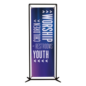 Aurora Lights Directional 2' x 6' Banner