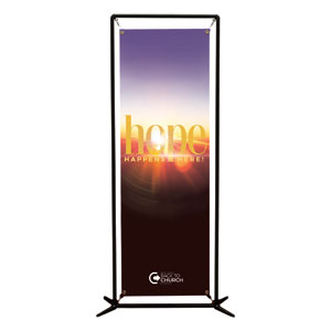 BTCS Hope Happens Here 2' x 6' Banner