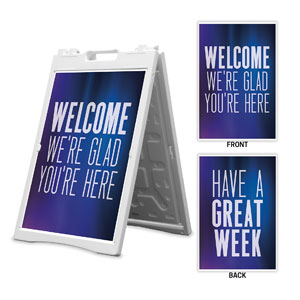 Aurora Lights Welcome Great Week 2' x 3' Street Sign Banners