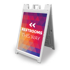 Geometric Bold Restrooms 