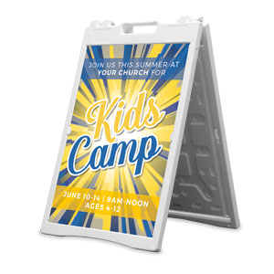 Kids Camp Comic Burst 2' x 3' Street Sign Banners