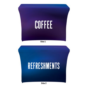 Aurora Lights Coffee Refreshments Stretch Table Covers