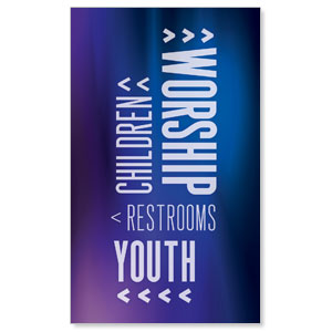 Aurora Lights Directional 3 x 5 Vinyl Banner