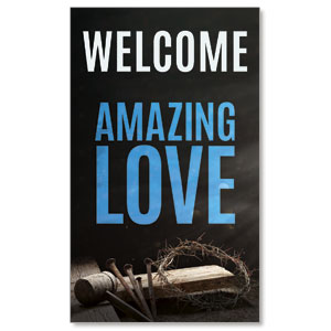 Amazing Love Easter 3 x 5 Vinyl Banner