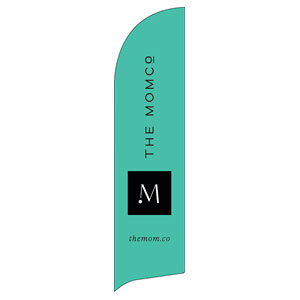 MomCo Seafoam Flag Banner