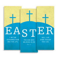"Easter Hill" Banner Triptych