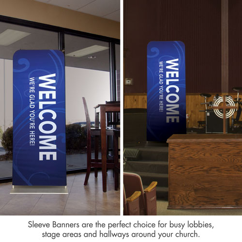 Banners, Back To Church Sunday, Back to Church Welcomes You Logo, 2' x 6' 3