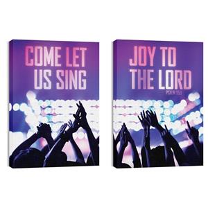 Let Us Sing Pair 24in x 36in Canvas Prints