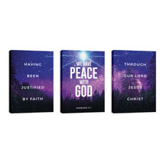 Peace On Earth Sky Triptych 