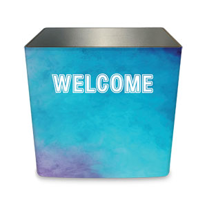 Blue Stucco Welcome Counter Sleeve Large Rectangle